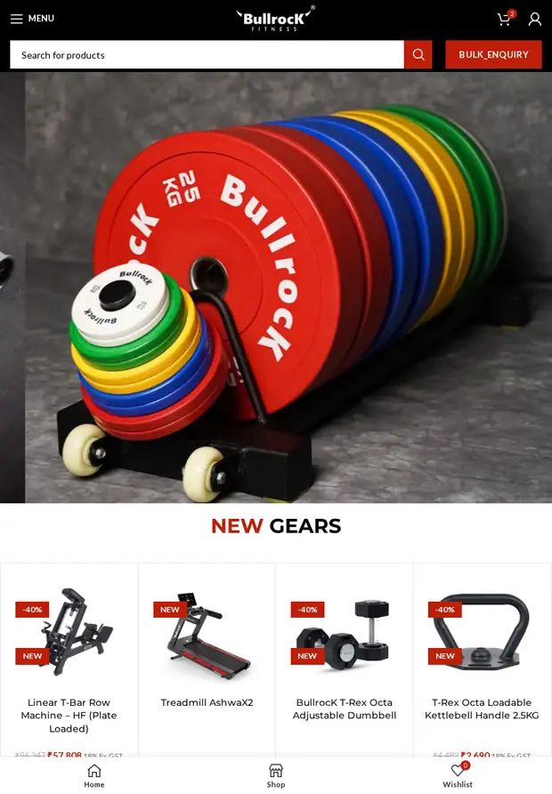 Bullrock Fitness tablet website - Bullrock Fitness - Strength & Gym Equipment - Subscriptions Community