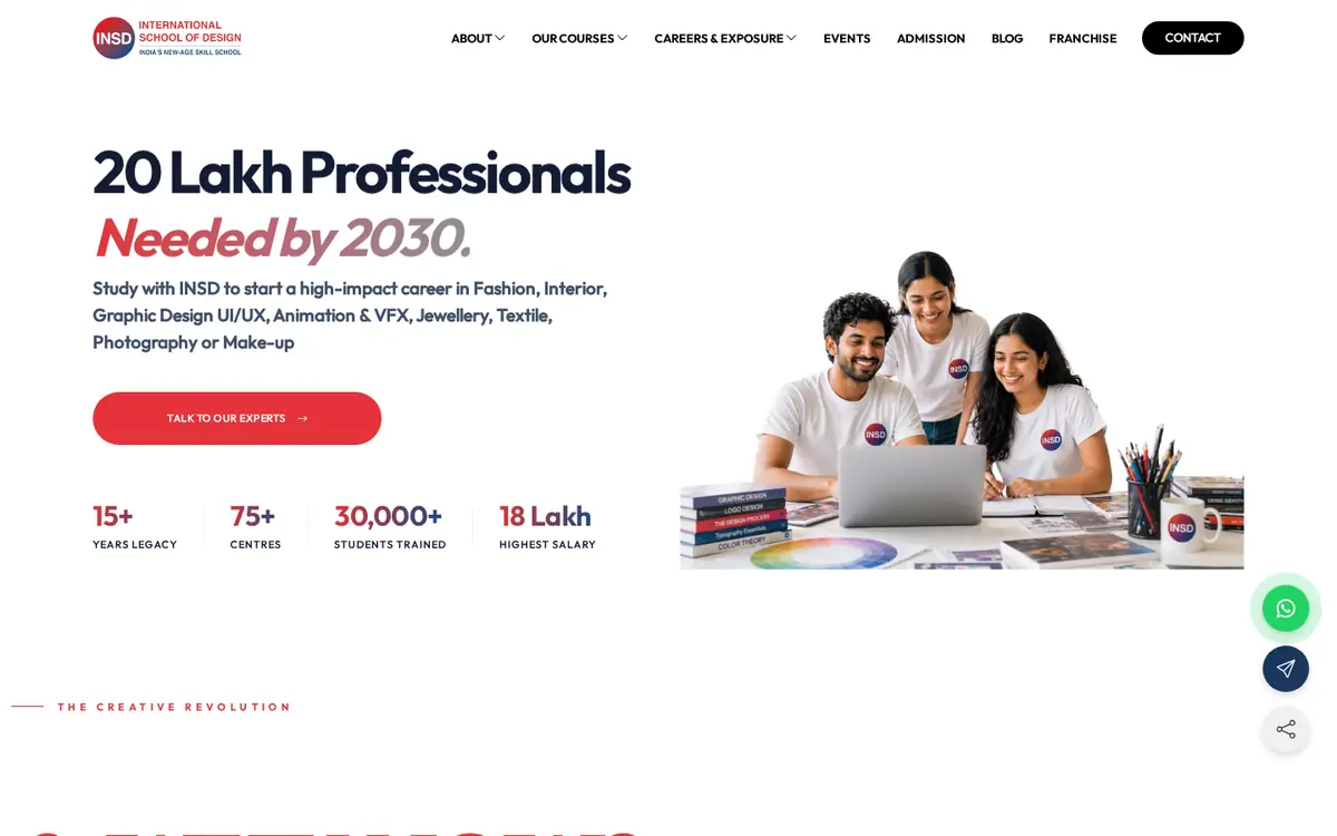 INSD – School of Design desktop website - INSD International School of Design – Educational Website - Subscriptions Community INSD – School of Design desktop website - INSD International School of Design – Educational Website - Subscriptions Community