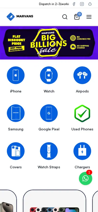 Marvans Mobile mobile website - Marvans Mobile – Smartphone Ecommerce Platform - Subscriptions Community