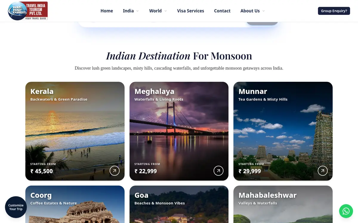 Travel India Tourism desktop website - Travel India Tourism – Travel Booking Website - Subscriptions Community Travel India Tourism desktop website - Travel India Tourism – Travel Booking Website - Subscriptions Community